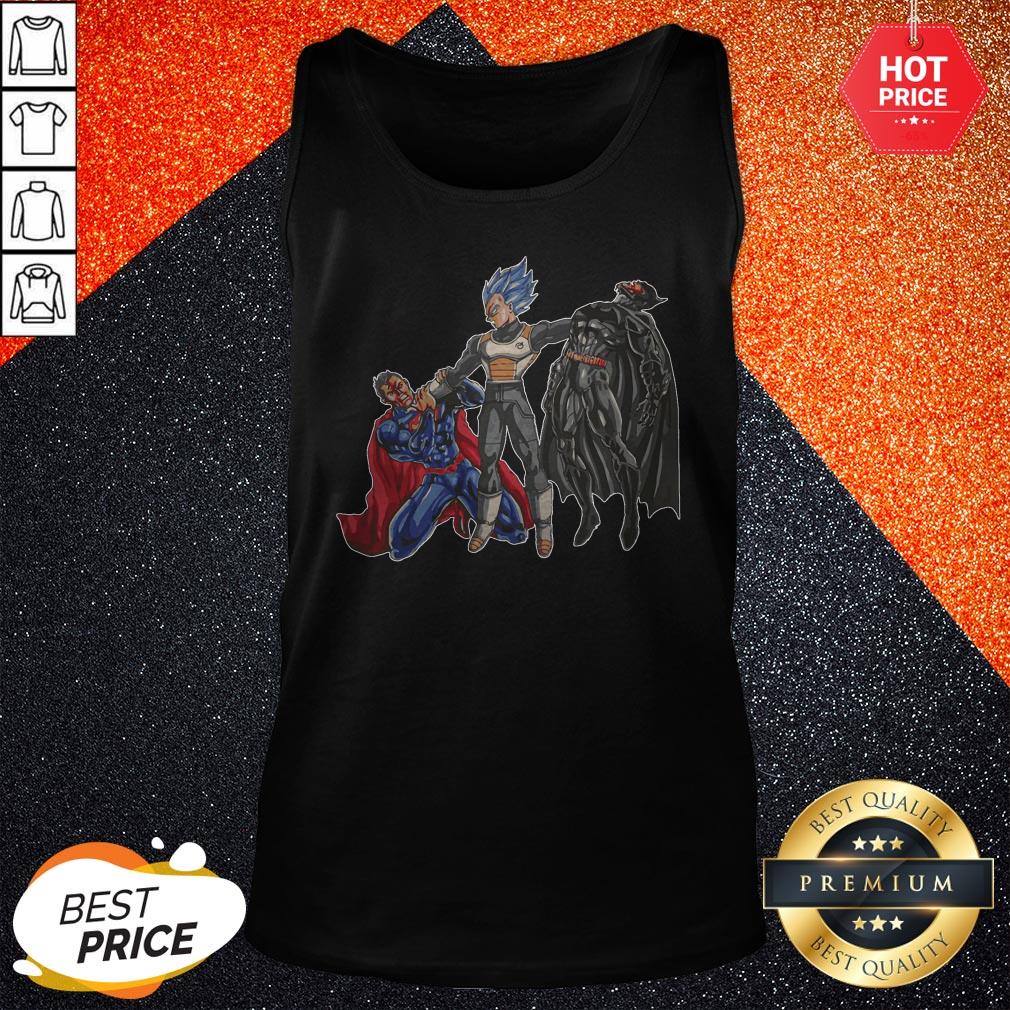 Pro Goku Vegeta Vs Superman Batman Shirt - Image 3
