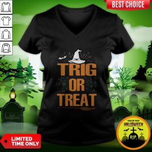 Alternative view of Pro Halloween Math Teacher Trig Or Treat Student School College Unisex Shirt
