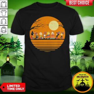 Pro Halloween The Peanuts Moon Vintage Retro Shirt