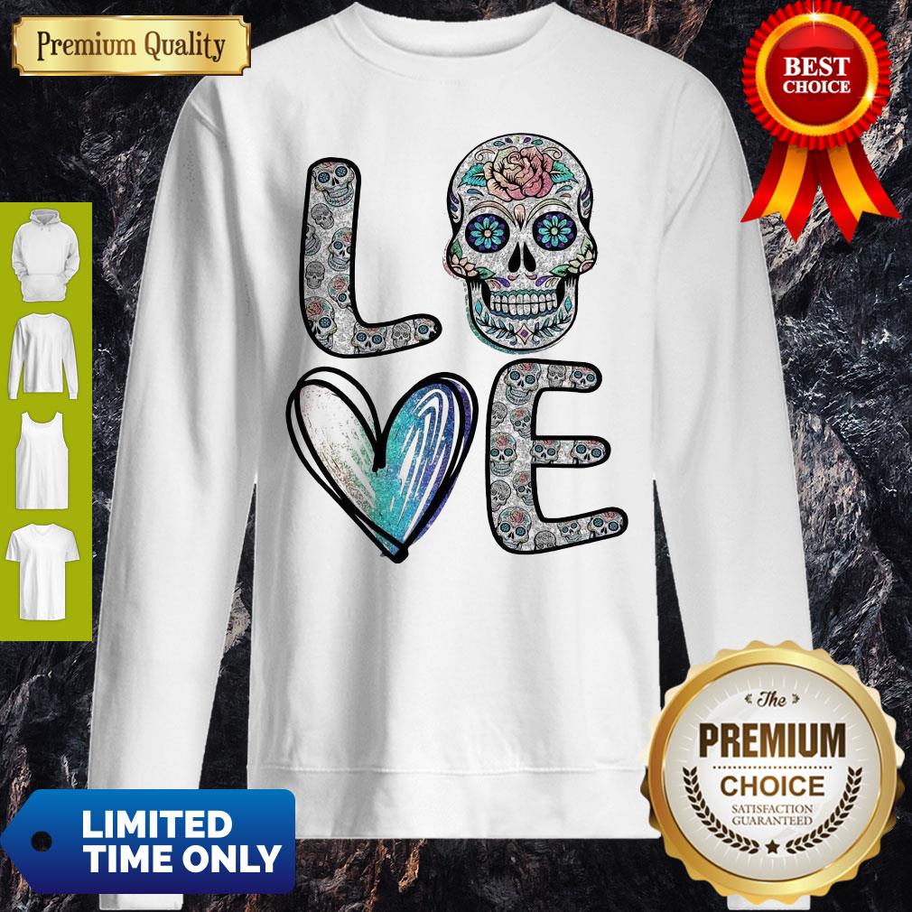 Pro Love Sugar Skull Diamonds Shirt - Image 4