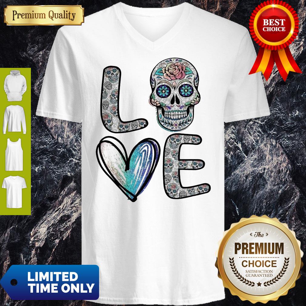 Pro Love Sugar Skull Diamonds Shirt - Image 2