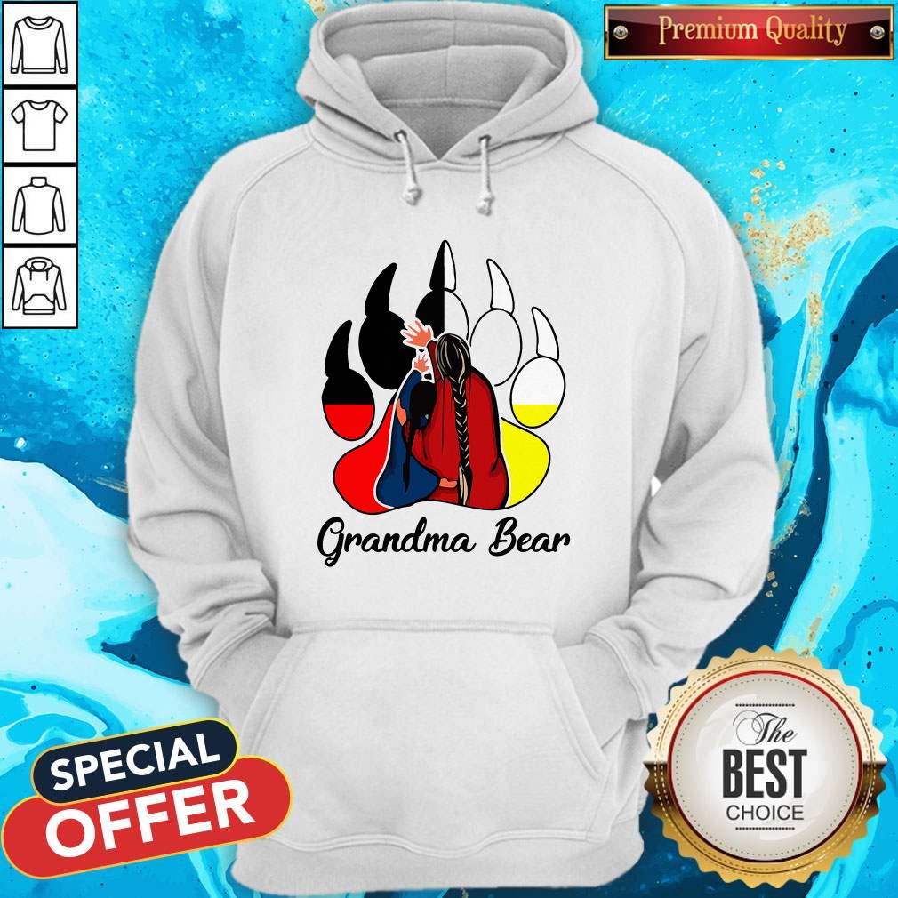 Pro Mama Bear Native American Bear Paw Medicine Wheel Shirt - Image 5