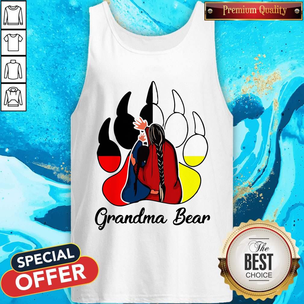 Pro Mama Bear Native American Bear Paw Medicine Wheel Shirt - Image 3