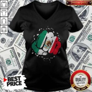 Alternative view of Pro Mexican Mexican Fist Punch Breakwall Flag Shirt