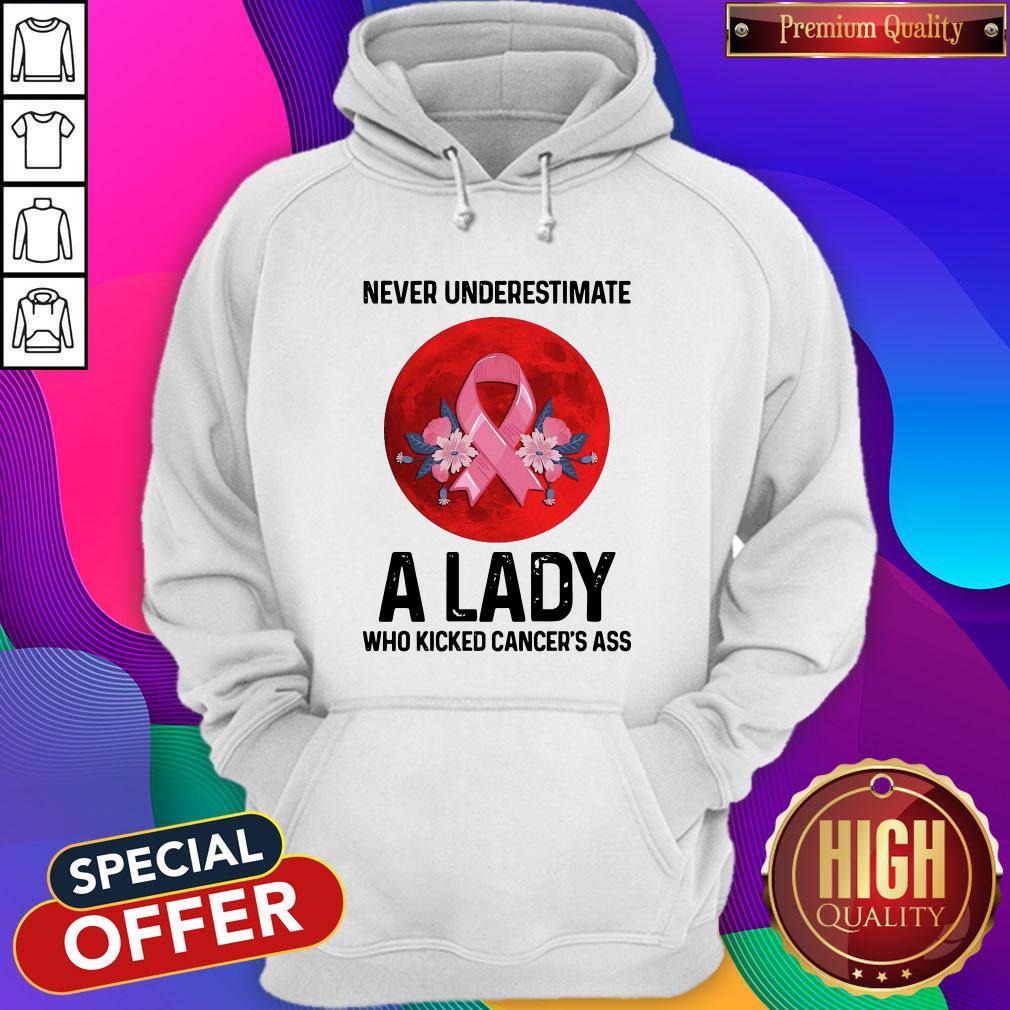Pro Never Underestimate A Lady Who Kicked Cancer’s Ass Moon Shirt - Image 5