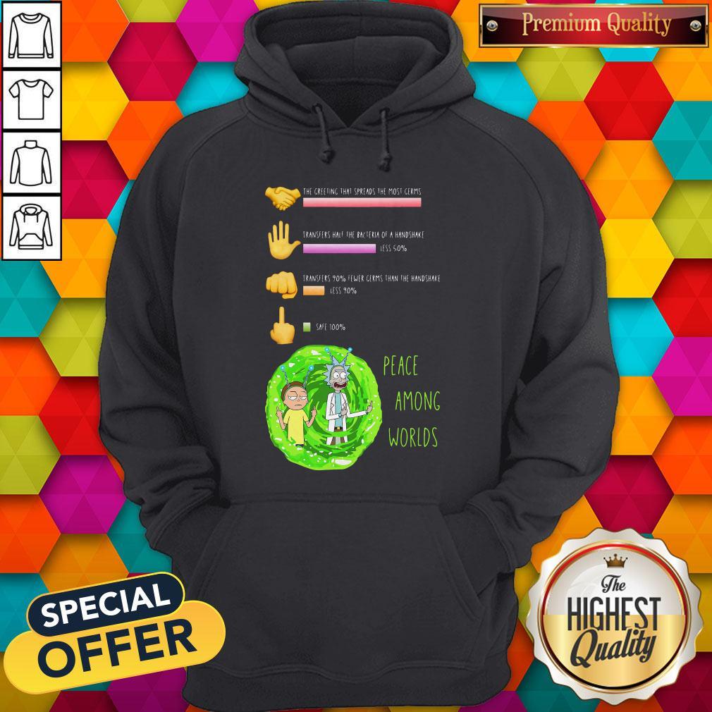 Pro Rick And Morty Peace Among Worlds The Greeting That Spreads The Most Germs Shirt - Image 5
