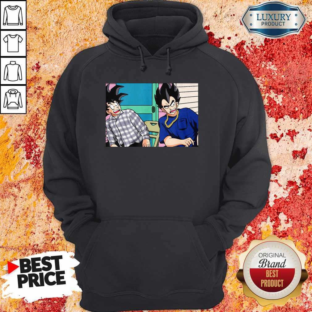 Pro Son Goku And Vegeta Daaamn Meme Shirt - Image 5