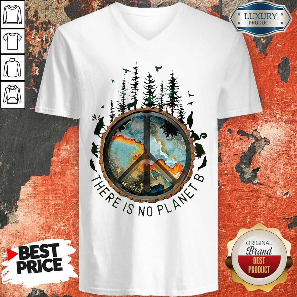 Pro There Is No Planet B Hippie Earth Wild Animals Shirt - Image 2