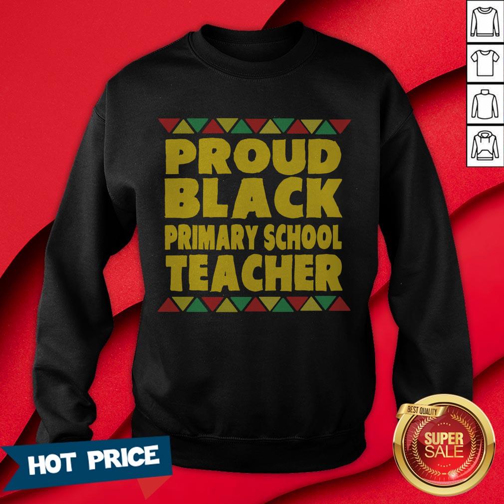 Proud Black Primary School Teacher Shirt - Image 4