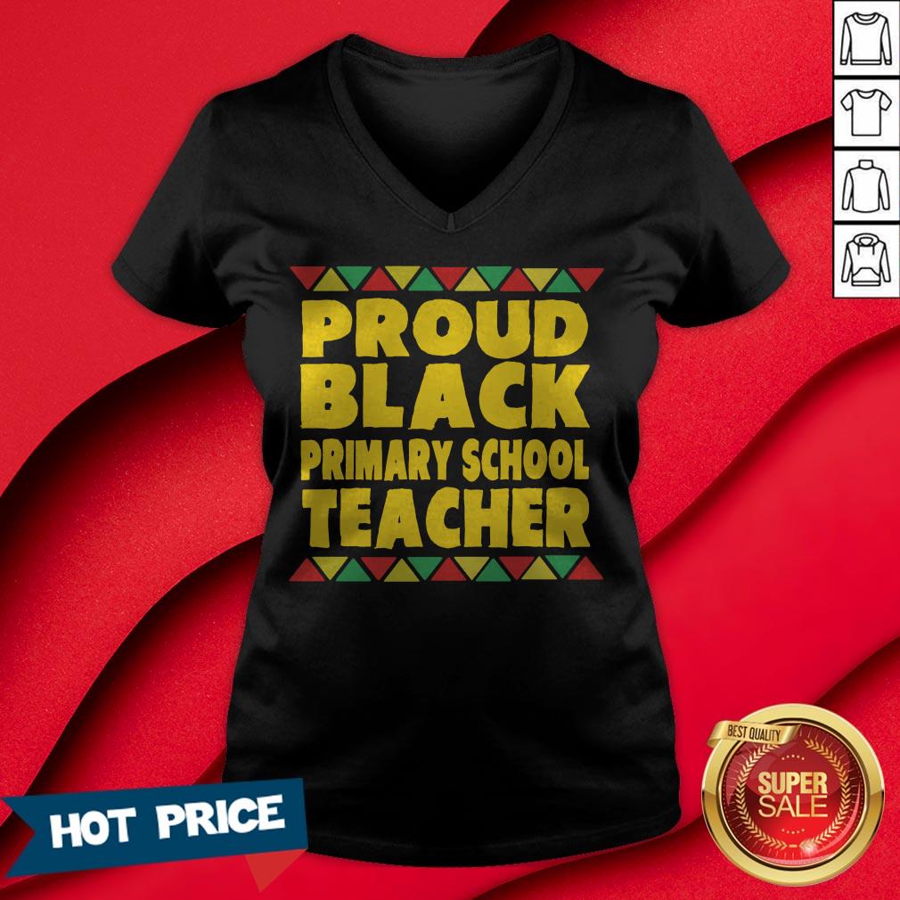 Proud Black Primary School Teacher Shirt - Image 3