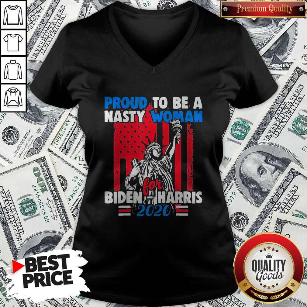 Proud To Be Nasty Woman For Biden Harris Shirt - Image 2