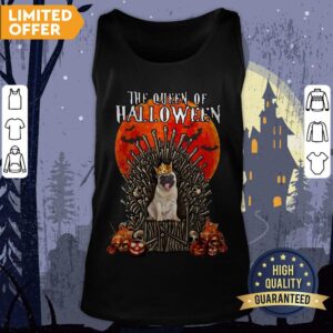 Alternative view of Pug Dog The Queen Of Halloween Shirt