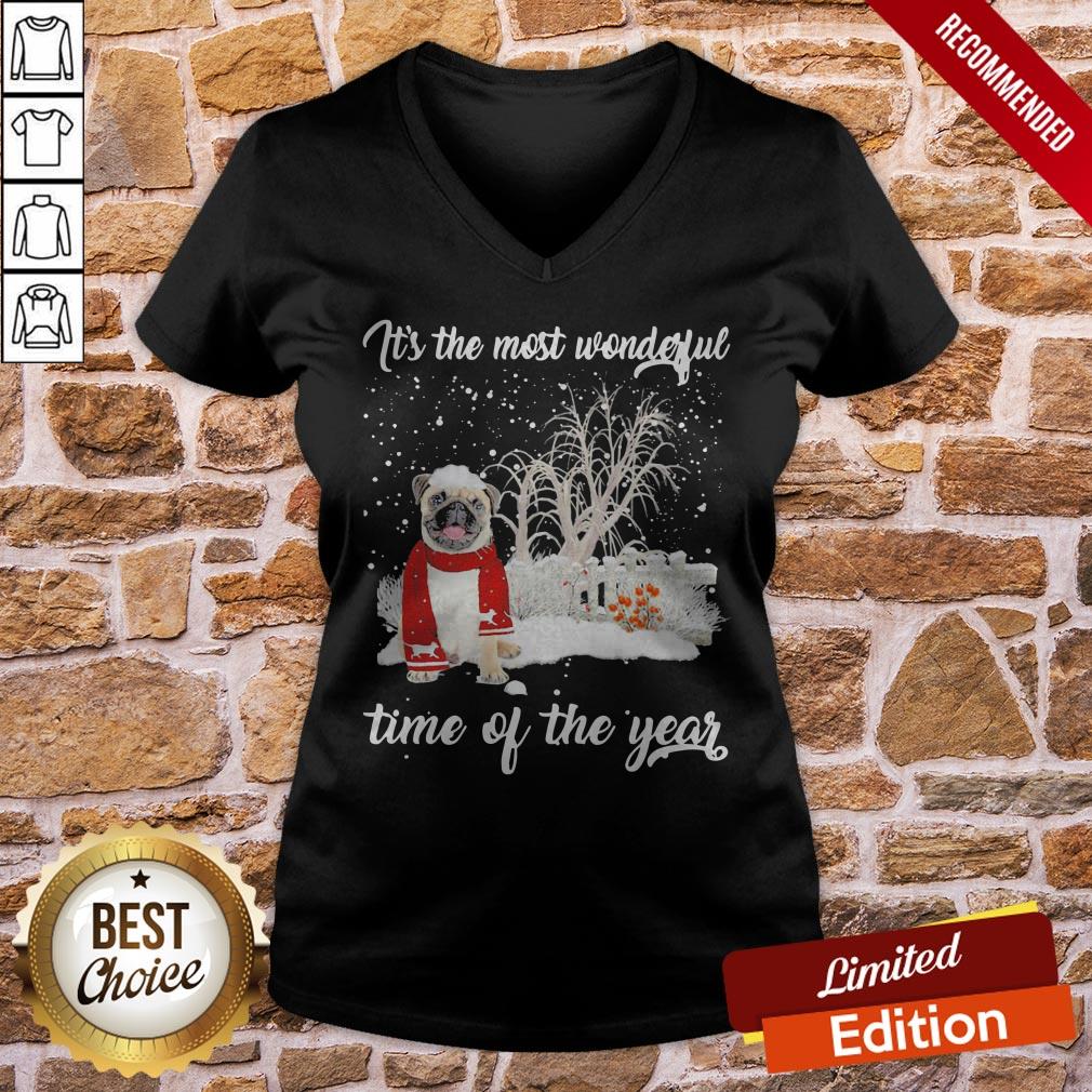 Pug It’s The Most Wonderful Time Of The Year Shirt - Image 2