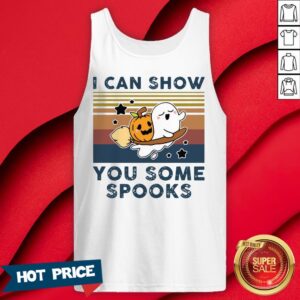 Alternative view of Pumpkin Ghost Halloween I Can Show You Some Spooks Vintage Shirt