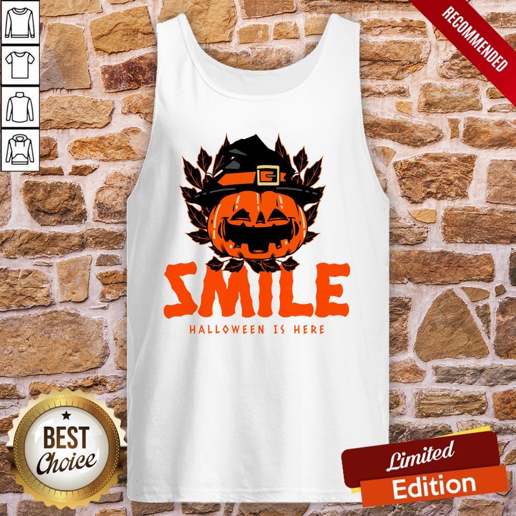 Pumpkin Smile Halloween Is Here Shirt - Image 3