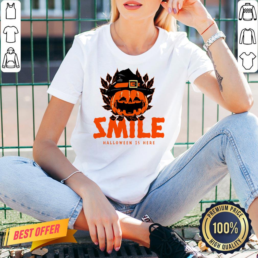 Pumpkin Smile Halloween Is Here Shirt - Image 2