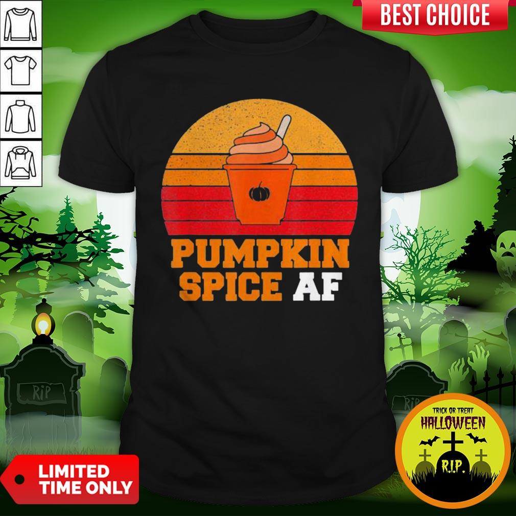 Pumpkin Spice Af Funny Men Husband Halloween Gift Vintage Shirt
