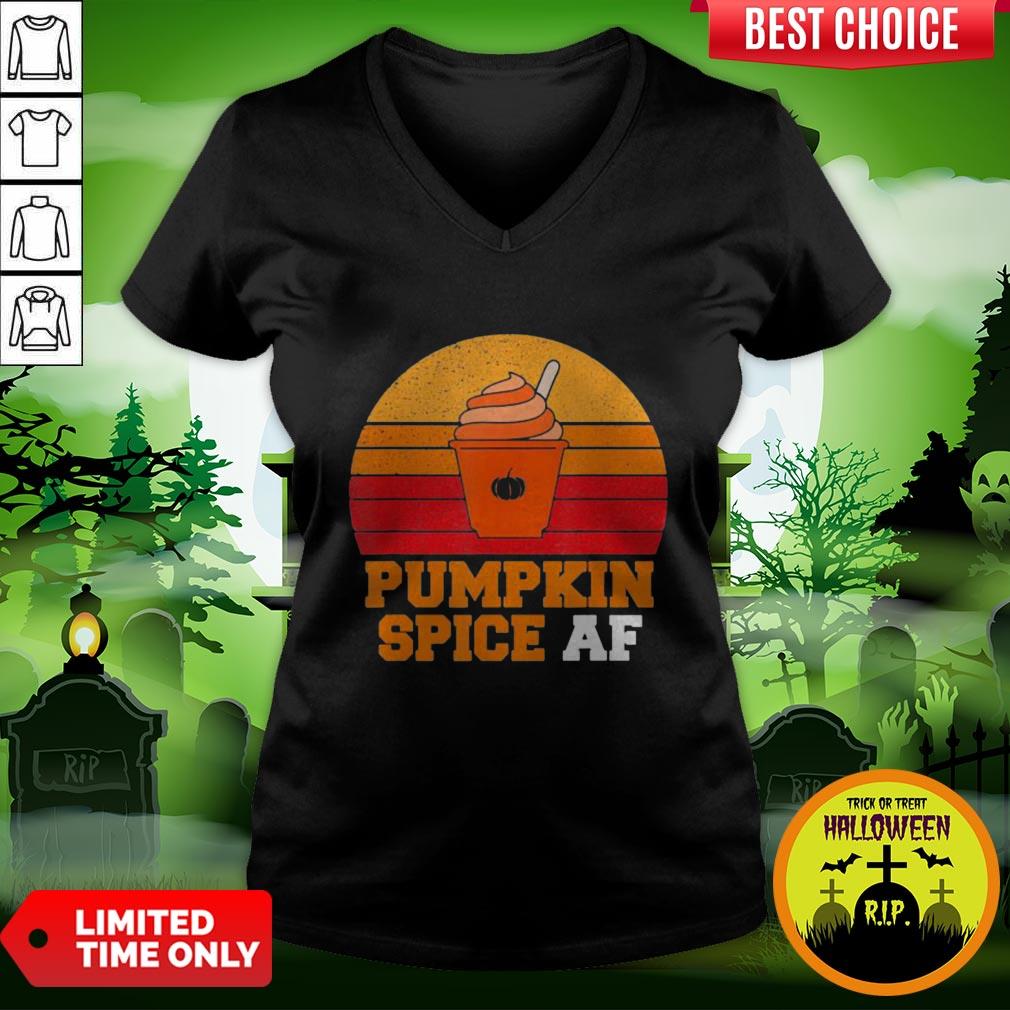 Pumpkin Spice Af Funny Men Husband Halloween Gift Vintage Shirt - Image 2