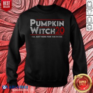 Alternative view of Pumpkin Witch Halloween Election 2020 I'm Just Here For The Boos Shirt