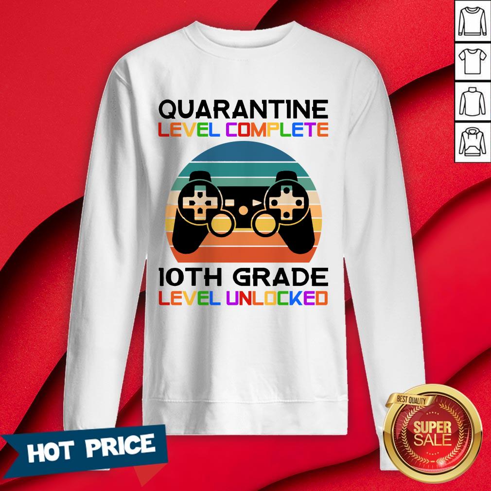 Quarantine Lever 10th Grade Unlocked School Vintage Gift T-Shirt - Image 4
