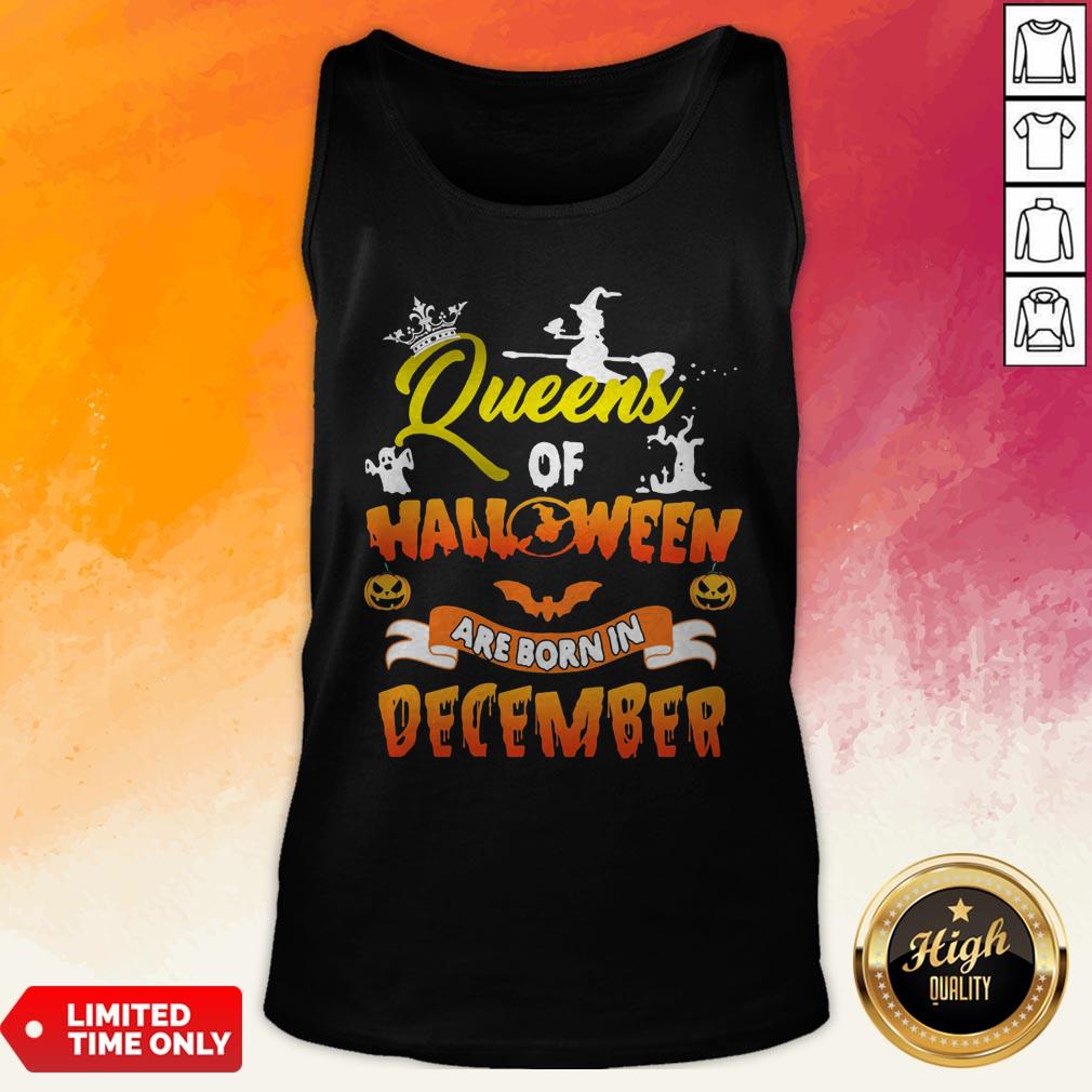 Queen Of Halloween Are Born In December Shirt - Image 4
