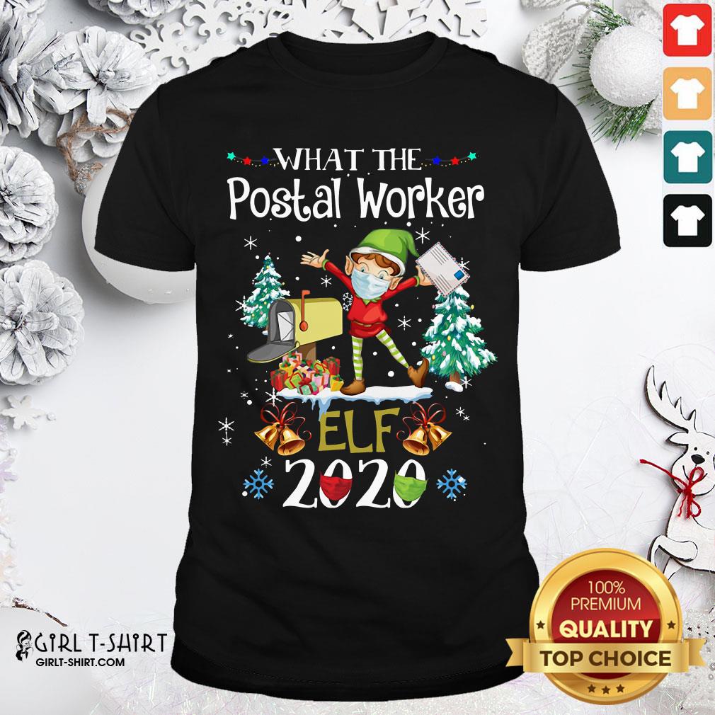 Question What The Postal Worker Christmas Elf 2020 Shirt