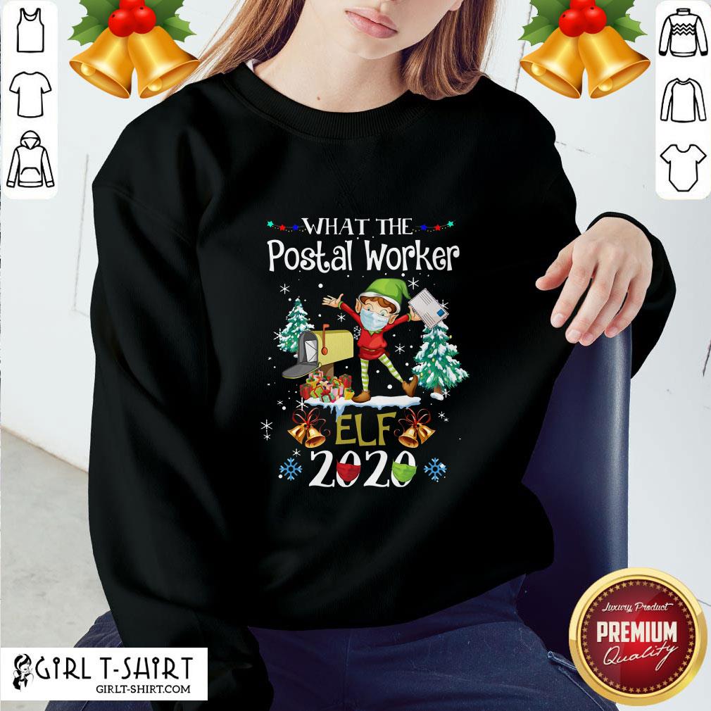 Question What The Postal Worker Christmas Elf 2020 Shirt - Image 5