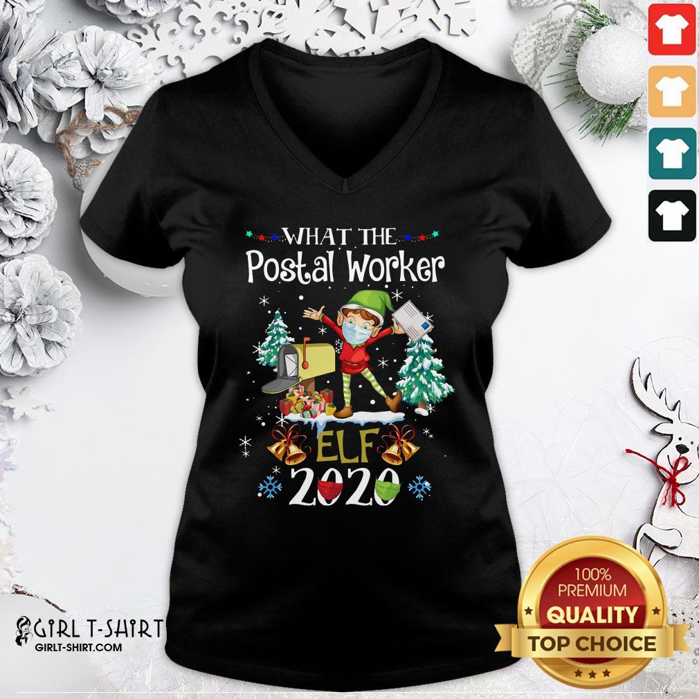 Question What The Postal Worker Christmas Elf 2020 Shirt - Image 3