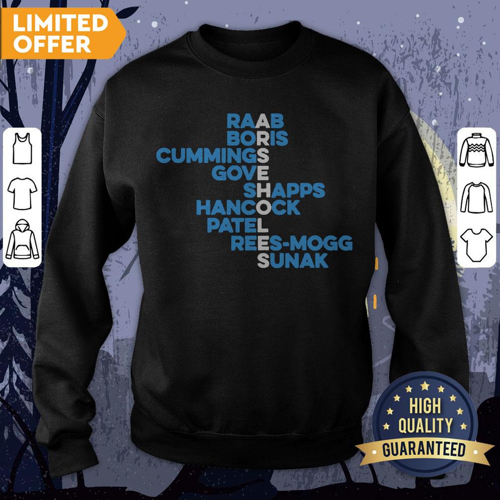 Raab Boris Cummings Gove Shapps Hancock Patel Reesmogg Sunak Shirt - Image 4