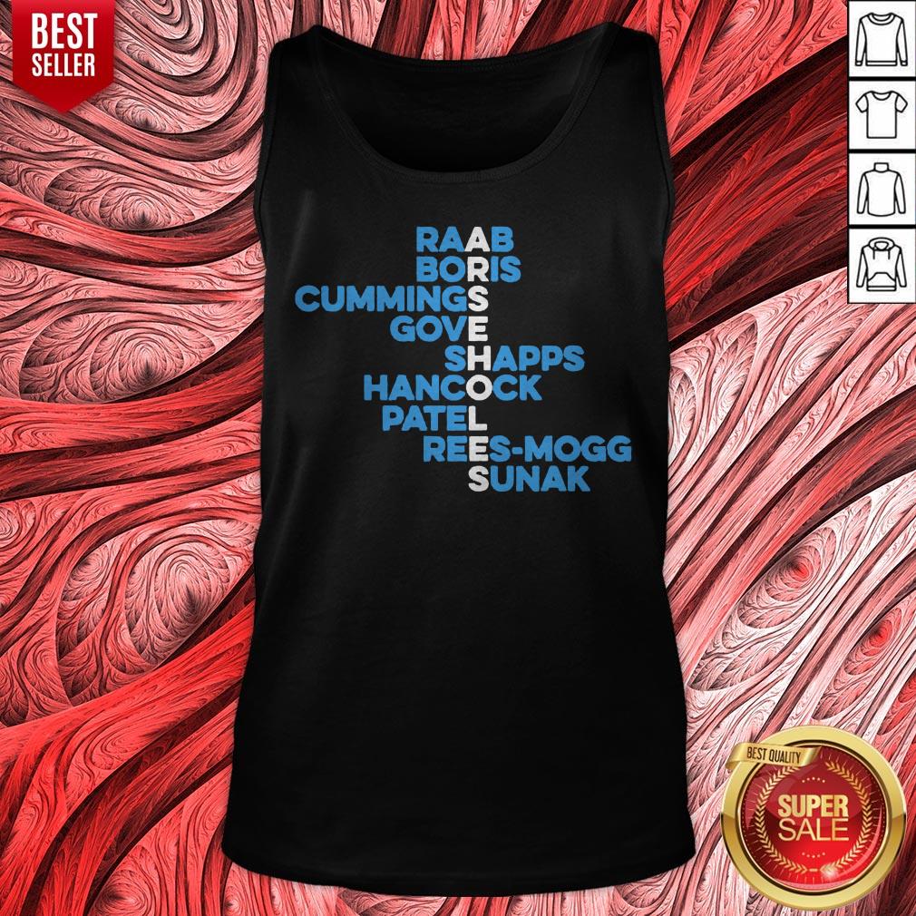 Raab Boris Cummings Gove Shapps Hancock Patel Reesmogg Sunak Shirt - Image 5
