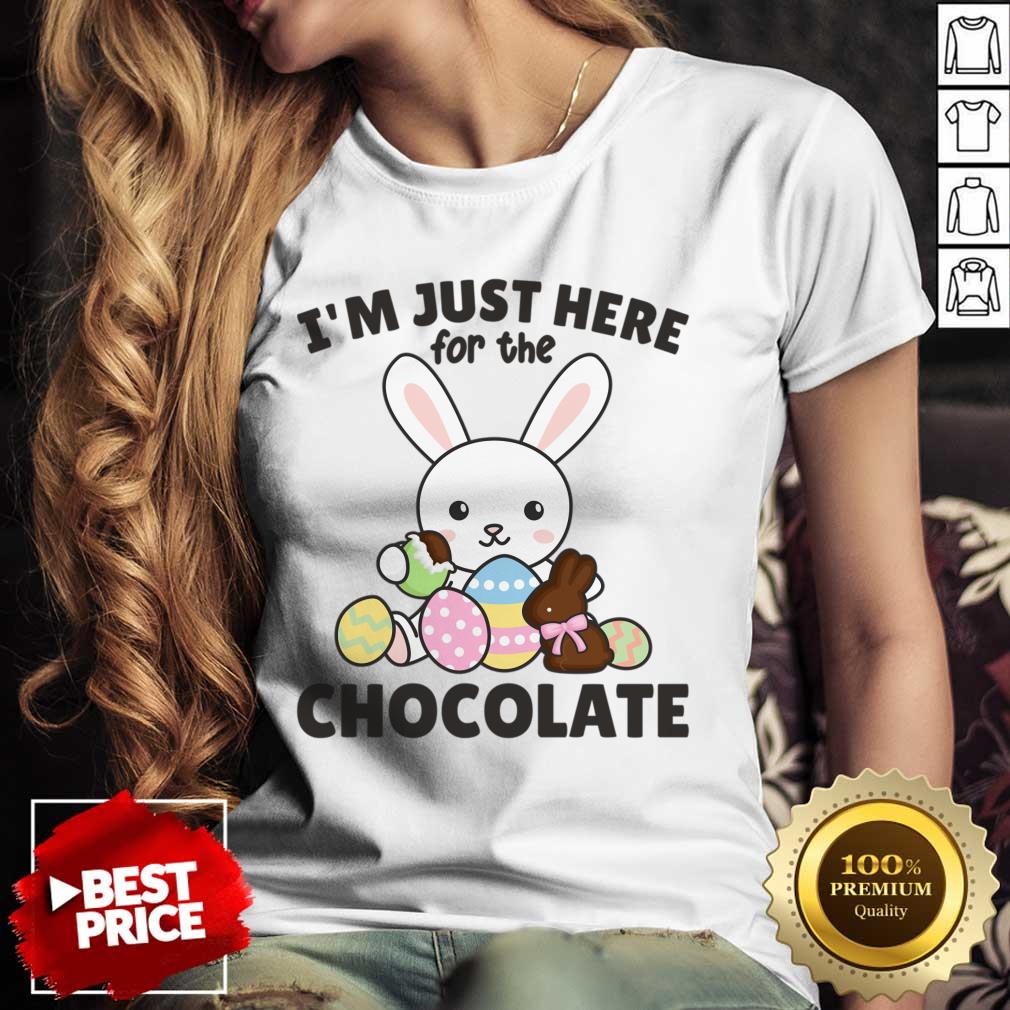 Rabbit I'm Just Here For The Chocolate Shirt - Image 5