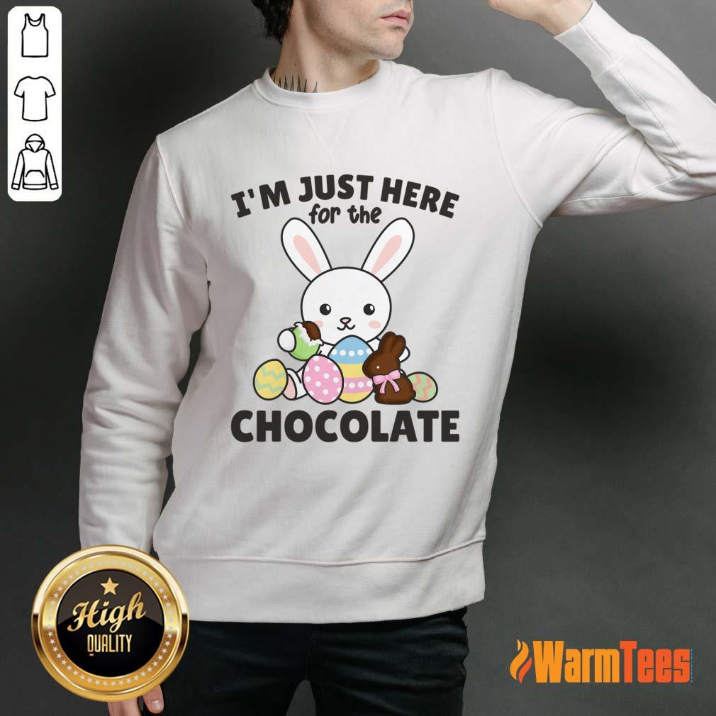 Rabbit I'm Just Here For The Chocolate Shirt - Image 2