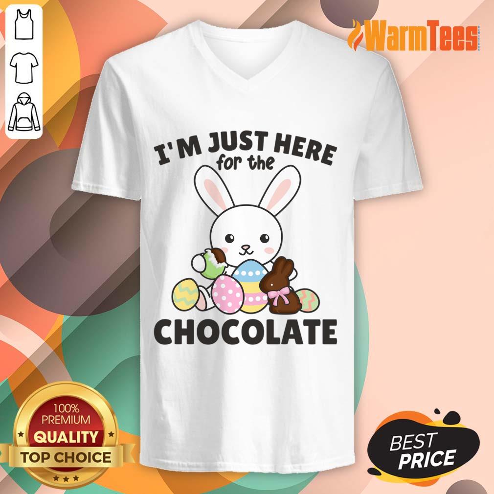 Rabbit I'm Just Here For The Chocolate Shirt - Image 4