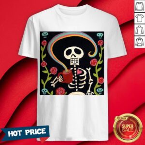 Rainbow Skelly Skeleton Halloween Shirt
