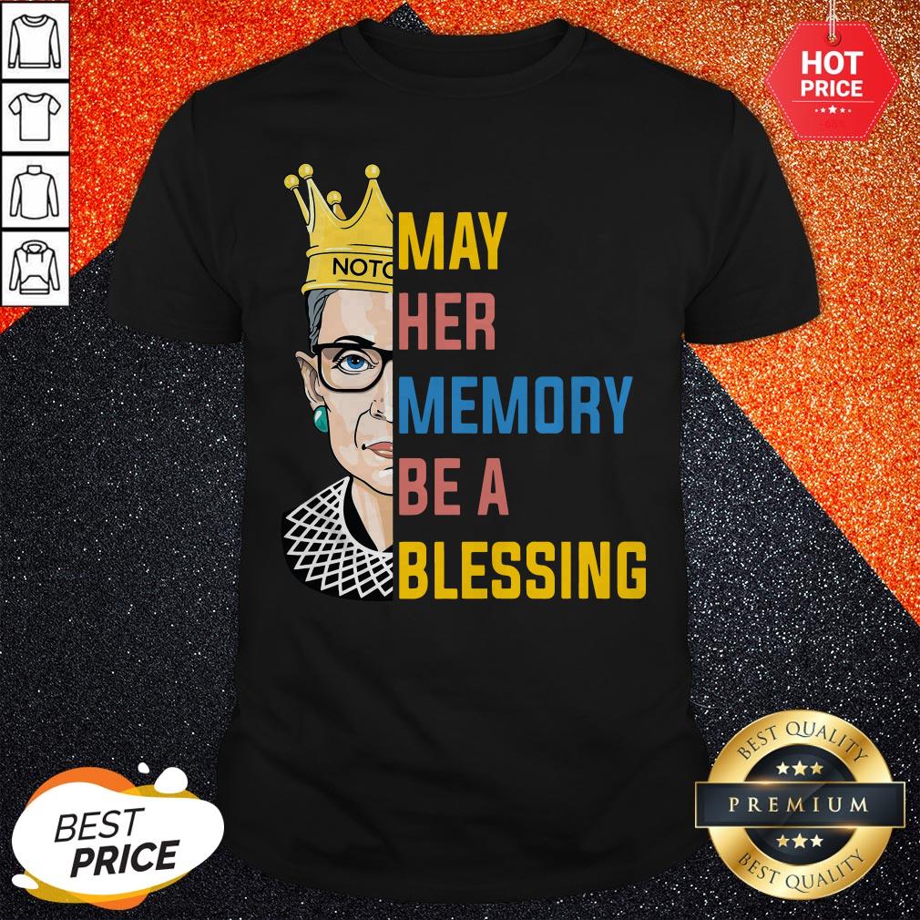 RBG Ruth Bader Ginsburg May Her Memory Be A Blessing Shirt