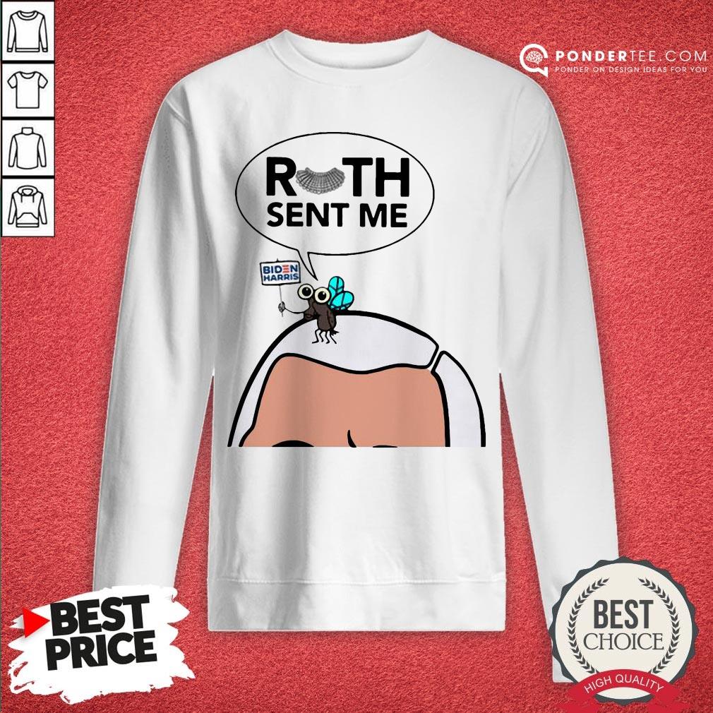Rbg Ruth Sent Me Fly Mike Pence Biden Harris Shirt - Image 4