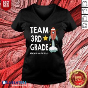 Alternative view of Reach Up For The Stars 3rd Grade Teacher Shirt