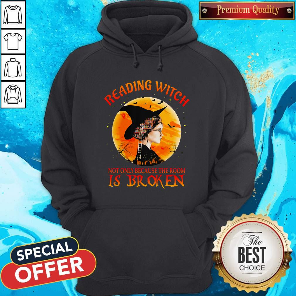 Reading Witch Not Only Because The Broom Is Broken Halloween Shirt - Image 4