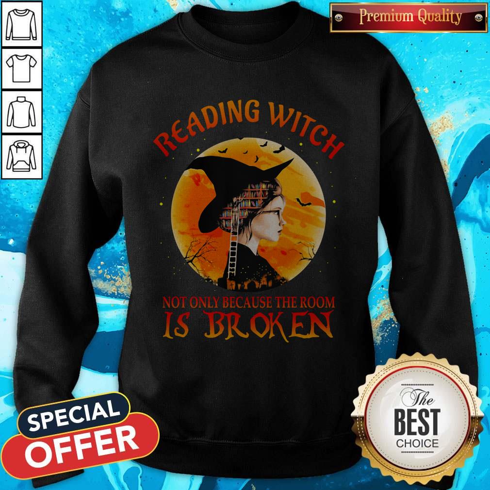 Reading Witch Not Only Because The Broom Is Broken Halloween Shirt - Image 5