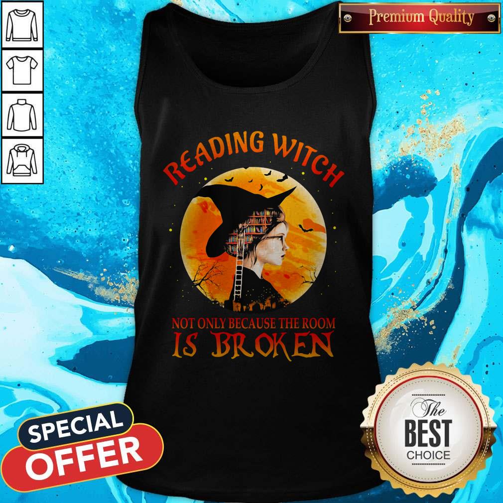 Reading Witch Not Only Because The Broom Is Broken Halloween Shirt - Image 2