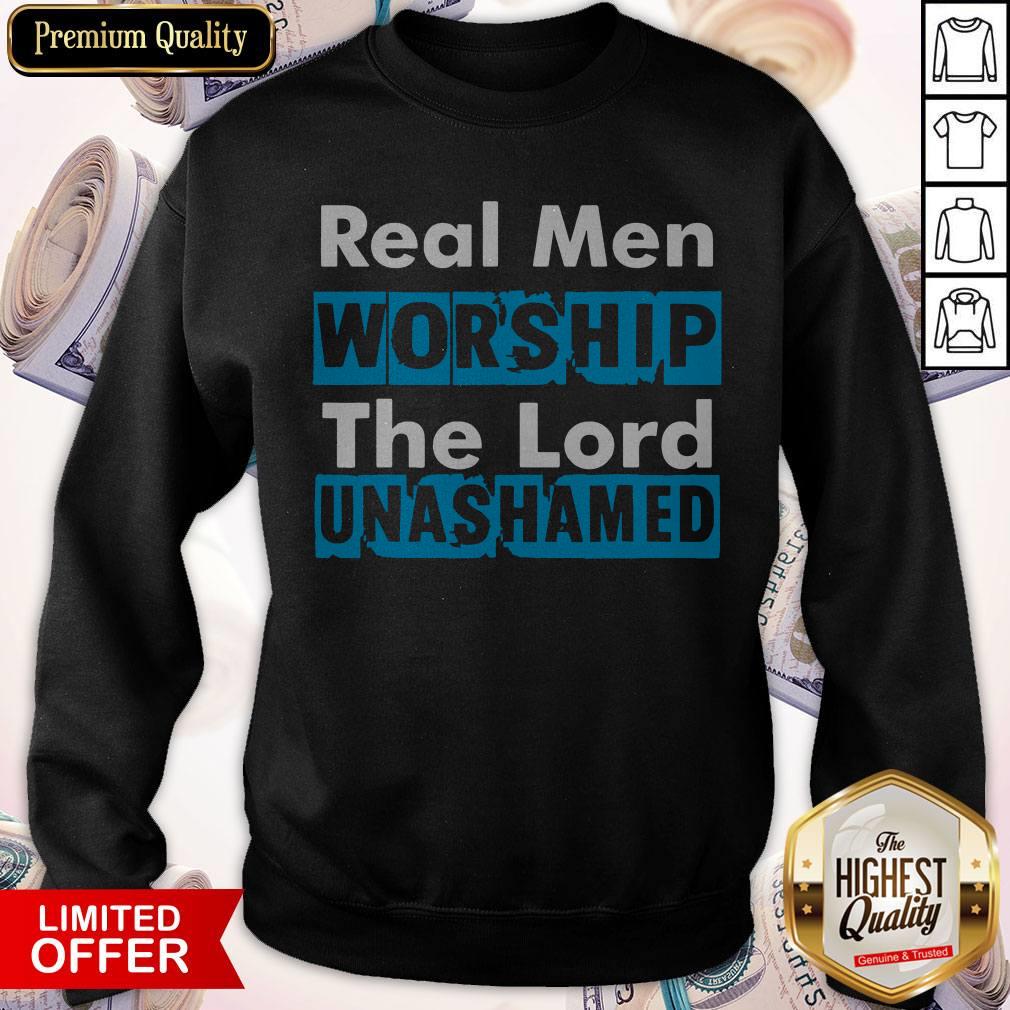 Real Men Worship The Lord Unashamed Shirt - Image 5