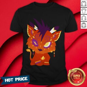 Red XIII Aka Nanaki - Final Fantasy VII Day Of The Dead Dia De Muertos Shirt