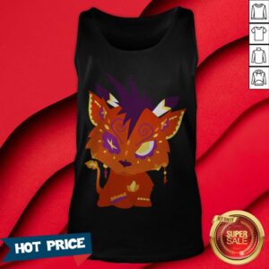 Alternative view of Red XIII Aka Nanaki - Final Fantasy VII Day Of The Dead Dia De Muertos Shirt