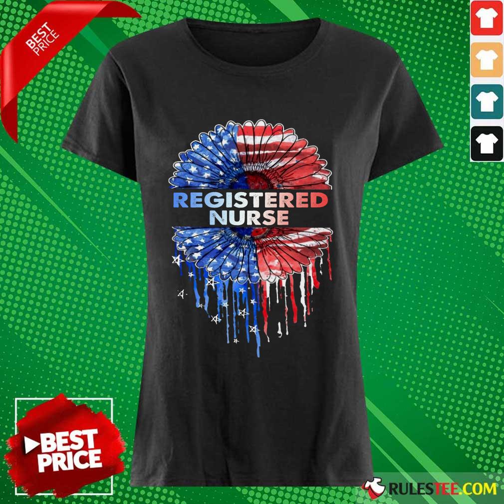 Registered Nurse American Flag Shirt - Image 3
