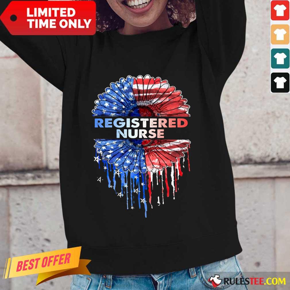 Registered Nurse American Flag Shirt - Image 2