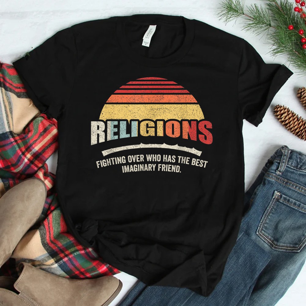 Religions Sarcastic Def For Atheist Science Shirt