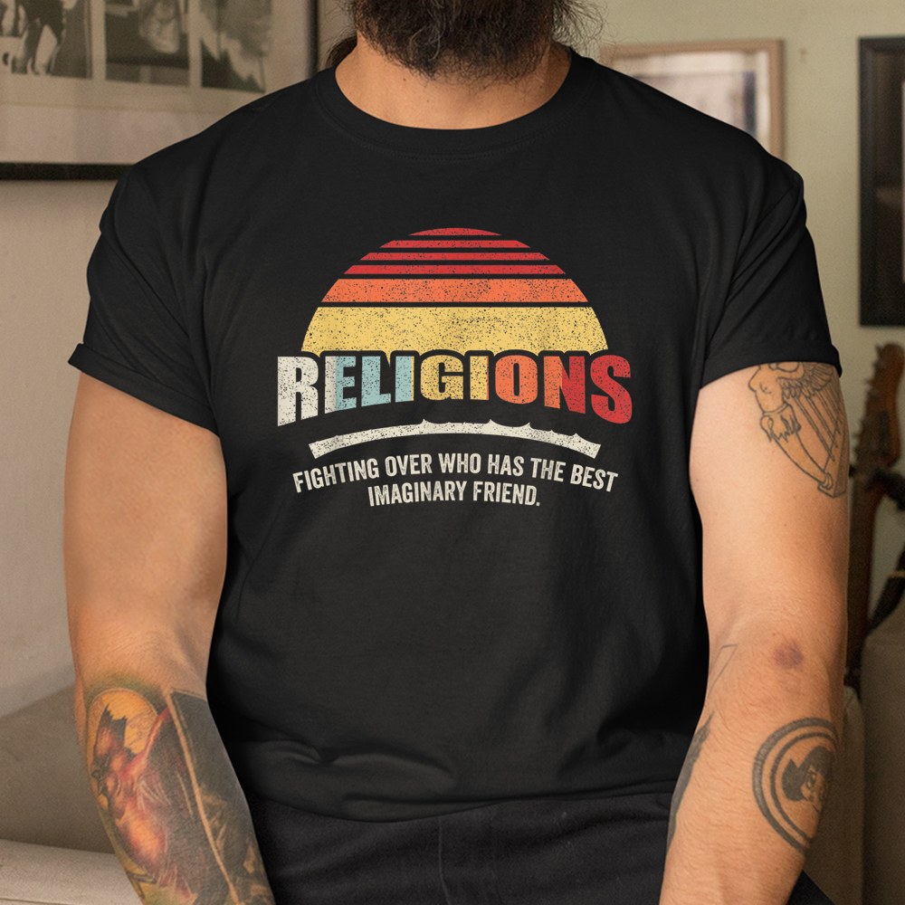 Religions Sarcastic Def For Atheist Science Shirt - Image 3