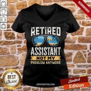 Alternative view of Retired Assistant Not My Problem Anymore Shirt
