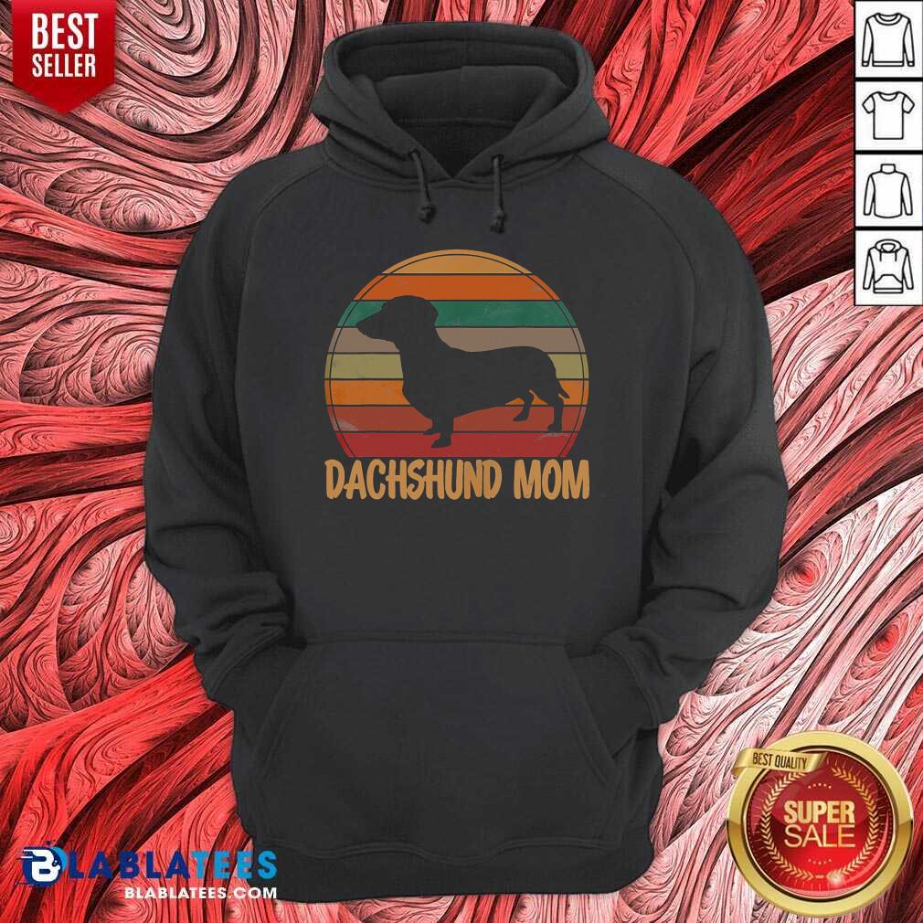 Retro Dachshund Mom Gift Doxie Vintage Shirt - Image 5
