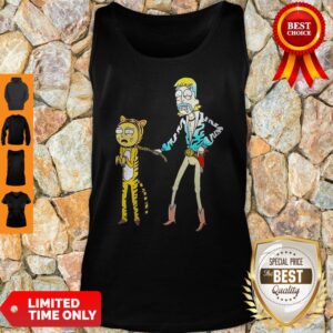 Alternative view of Rick And Morty Joe Exotic Tiger King Shirt